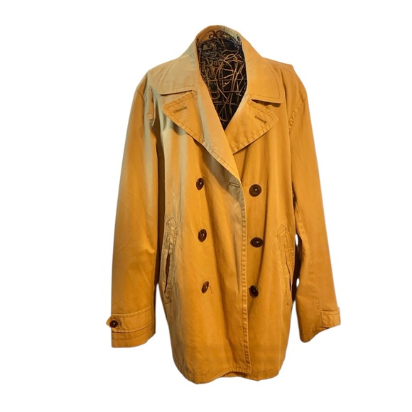 GAP Women's Tan Classic Tan Double Breasted Trench Coat. Size L - Picture 3 of 13